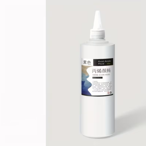 500ml Vibrant Acrylic Paint Bottle White